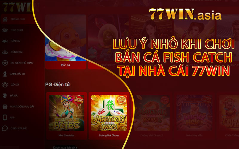 Lưu Ý Nhỏ Khi Chơi Bắn Cá Fish Catch Tại Nhà Cái 77win
